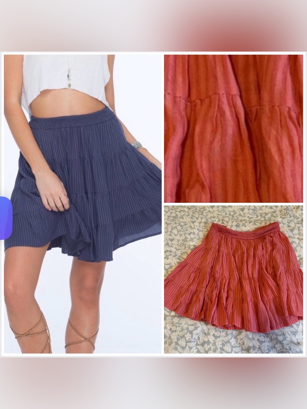 Indah Hope mini skirt in Pink XS